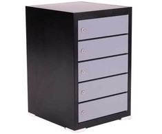 Furniture Trade Kompiuterio spintelė su 5 skyriais, įskaitant įkrovimo skyrelį