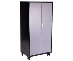 Furniture Trade Kompiuterių vežimėlis su 2x14 skyriais, įskaitant elektrinį įkrovimą