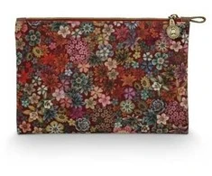 PIP Studio Charly kosmetikos plokščia dėžutė, vidutinė, Tutti i Fiori Rožinė, 24x15.5x1cm
