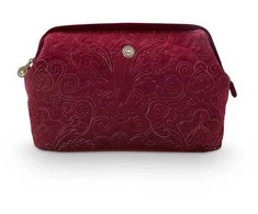 PIP Studio ypač didelis aksominis dygsniuotas audinys, dienos, raudonos spalvos, 30 x 20,7 x 13,8 cm