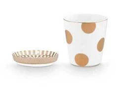 PIP Studio rinkinys/2 puodeliai SM arbatos antgaliai auksiniai