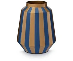 PIP Studio vaza „Stripes“, tamsiai mėlyna, auksinė, 24x29