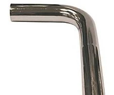 ADO Primeo kanalizacijos vamzdis - 32x220x580 mm, chromuotas kampinis