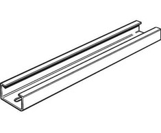 Profilati Profilinis bėgelis C3015GF su skylėmis, 18x6,3 mm aukščio x 15x30 mm pločio, galvanizuotas