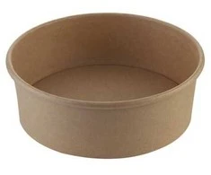 Salotų dubenėlis, kartonas, rudas, 750 ml, Ø185 x 50 mm, 26 uncijos, 50 vnt./pak.