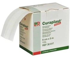 Sårplaster, Curaplast, 5 m x 6 cm, smėlio spalvos