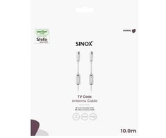 „Sinox“ antenos kabelis. Patvirtintas „YouSee“ ir „Stofa“. 10 m. Baltas.