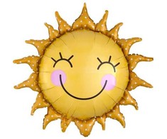 Usorteret Smilende sol folieballon