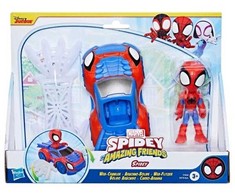 SPIDEY paveikslas + WEB-CRWLER transporto priemonė + puikus tinklas! Hasbro F7454 SPIDERMAN