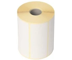Usorteret Terminė etiketė be spaudos, balta, su perforacija ECO, 102x192 mm - 350 vnt./ritinėlis