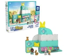 TileTown Tile Town - Veterinary Clinic, Magnetic Building Kit (90306)