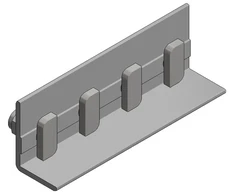 Usorteret Van der Valk – aliuminis jungiamasis elementas side++ profiliui su plaktuko galvutės varžtu M8x20mm