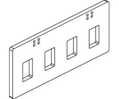 CUBIC horizontalaus bėgio laikiklis, S2000