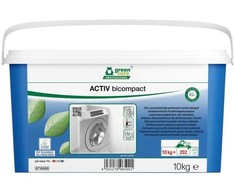 Green Care Professional Skalbimo milteliai, Žalias Care Professional Activ Bicompact, spalvotiems ir baltiems, be spalvos, su kvapu, 10 kg