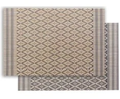 VIVARAISE KADRA PLACEMT Nat/Bla 33X45