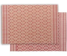 VIVARAISE KADRA PLACEMT Nat/Raudona 33X45