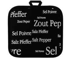 VIVARAISE SEL&amp;POIVRE POTHOLDER Juodas 20X20