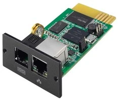 V7 SNMP tinklo plokštė, skirta UPS 1500VA/3000VA stovo montavimui, tinklo valdymo plokštė, juoda, žalia, būsena, RFC1213, RFC1628, patentuota MIB, SNMP-V1, SNMP-V2, „SmartSlot“