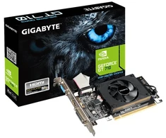 Vaizdo plokštė GIGABYTE GV-N710D3-2GL, GeForce GT 710, 2 GB, GDDR3, 64 bit, 4096 x 2160 pikselių, PCI Express 2.0