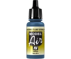 Vallejo Vallejo Model Air Steel Mėlyna 71.087 universalus
