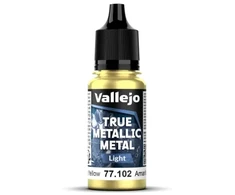 Vallejo : 77.102 - True Metallic Metal - Light - Radiant Geltona (18 ml)