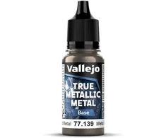 Vallejo Vallejo: 77.139 - True Metallic Metal - Base - Aged Metal (18 ml)