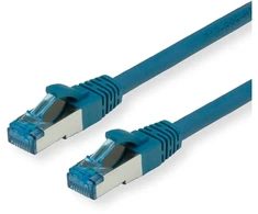 Value Vertė VERTĖ – Patch – Kabelis – RJ- 45 (M) iki RJ- 45 (M) – 10 m – SFTP, PiMF – CAT 6a – be halogenų, formos, be Haken, ant žemės – mėlynas (1957 99 21)