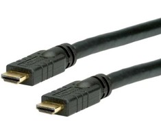 Value 14993453, 20 m, HDMI A tipo (standartinis), HDMI A tipo (standartinis), 3840 x 2160 pikselių, 3D, juodas