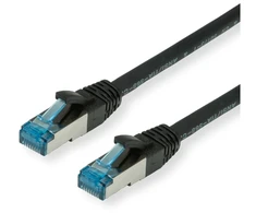 Value Vertė VERTĖ – Patch kabelis – RJ-45 (M) – RJ-45 (M) – 15 m – SFTP – CAT 6a – Presuotas, suvytas, lygus – Juodas (1968-09-21)