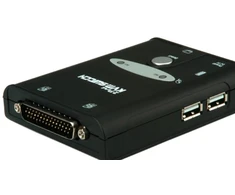 VALUE KVM Switch "Star", 1U - 2 PCs, HDMI, USB, 1920 x 1200 pikselių, Juodas