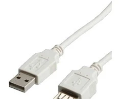 VALUE USB 2.0 kabelis, A - A, V/F 3 m, 3 m, USB A, USB A, Kištukas/Lietuvis, 0,48 Gbit/s, Baltas