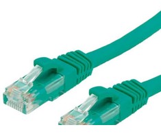 VALUE UTP kabelis Cat.6, be halogenų, žalias, 10m, 10 m, Cat6, U/UTP (UTP), RJ-45, RJ-45, žalias