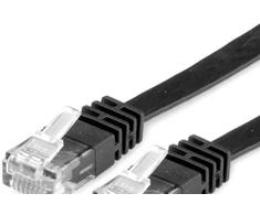 Value Value Patchcord, Cat6, 2m, plokščias, juodas (21.99.0962)