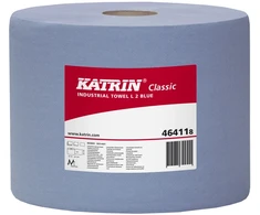 Valymo popierius Katrin C L3, trijų sluoksnių, mėlynas, 38 cm x 380 m, 1 ritinėlis/dėžutė - (380 metrų dėžutėje)