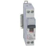 Vanpee Westerberg Automatinis jungiklis DX3 C 13A 1P+N, 1M, 6/10kA