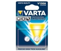 Varta 04276, Vienkartinės baterijos, LR44, Šarminės, 1,5 V, 2 vnt., 155 mAh
