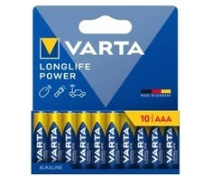 Varta 04903 121 761, Vienkartinės baterijos, AAA, Šarminės, 1,5 V, 10 vnt.