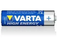 Varta 04906121418, Vienkartinės baterijos, AA, Šarminės, 1,5 V, 8 vnt., Mėlyna, Pilka