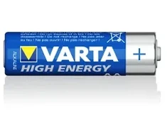 Varta 04906121418, Vienkartinės baterijos, AA, Šarminės, 1,5 V, 8 vnt., Mėlyna, Pilka