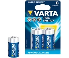 Varta 04914 121 422, LR14, Šarminės baterijos, 1,5 V, 2 vnt., Mėlyna, Geltona, Vokietija