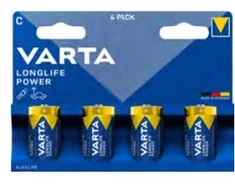 Varta 4914 Longlife Power C baterijos LR14 šarminės 1.5 V, 4 vnt. paketas