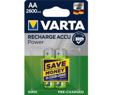 Varta 05716, Įkraunama baterija, AA, Nikelio-metalo hidrido (NiMH), 1,2 V, 2 vnt., 2600 mAh