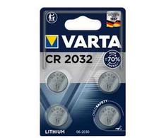 Varta 06032 101 404, Vienkartinės baterijos, CR2032, Ličio, 3 V, 4 vnt., 230 mAh
