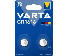 Varta 06616, Įkraunama baterija, CR1616, Ličio, 3 V, 2 vnt., 1,6 mm