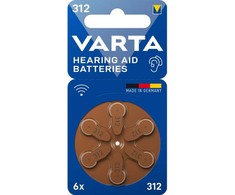 Varta 10, Vienkartinės baterijos, PR70, Cinko-oro, 1,45 V, 6 vnt., Hg (gyvsidabris)
