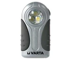 Varta 16647, Rankinis žibintuvėlis, Juoda, Sidabras, Plastikas, Guma, LED, 3 lemputės, 28 lm