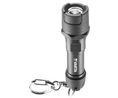 Varta 16701 101 421, Keychain prožektorius, Juodas, Rubber, 9 m, IPX4, LED