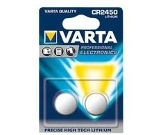 Varta 2x CR2450, Vienkartinės baterijos, CR2450, Ličio, 3 V, 2 vnt., 560 mAh