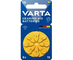 Varta 4043752393729, Vienkartinės baterijos, Cinko-oro, 1,45 V, 8 vnt., Hg (gyvsidabris), 0–45 °C