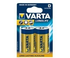 Varta 4120, Vienkartinės baterijos, D, Šarminė, 1,5 V, 2 vnt., Mėlyna, Geltona